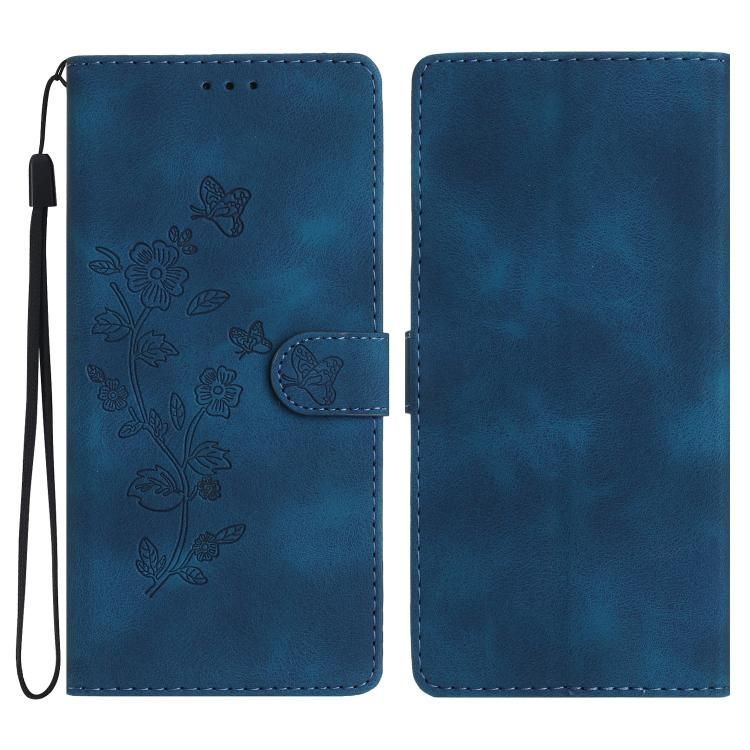 For iPhone 18 Pro Max / iPhone 17 Pro Max Flower Butterfly Embossing Pattern Leather Phone Case