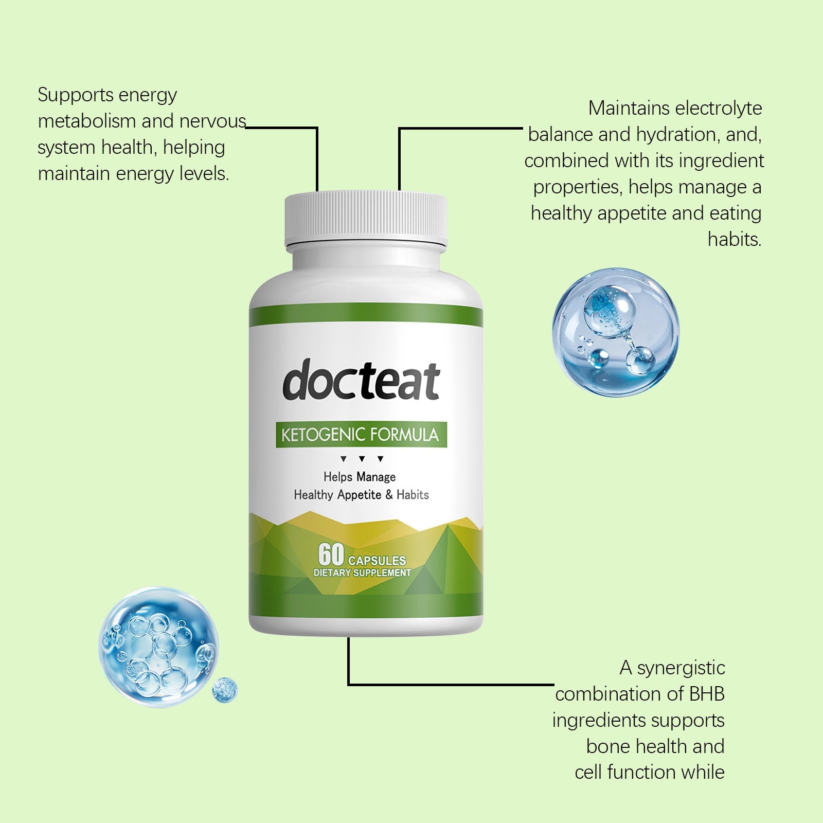Boost Your Body Management, Energy & Metabolism Support, Light & Effective ,60 capsules