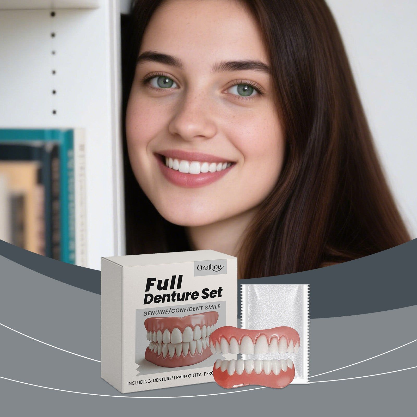 Instant Denture Modification Sets, Enhance Smile, Comfortable, Aesthetic, Easy to Use ,1set