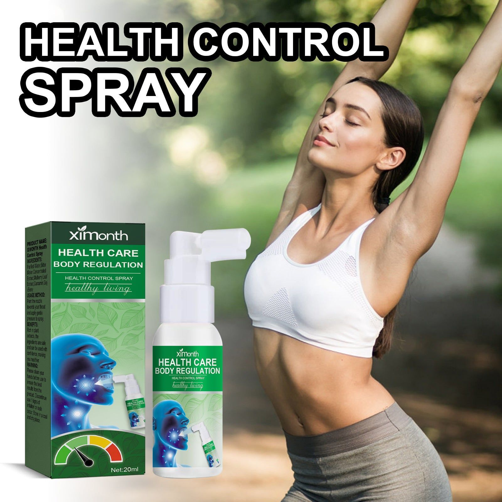 Body Care Spray, Blood Sugar Control, Dizziness Relief, Natural Health Solution ,20ml