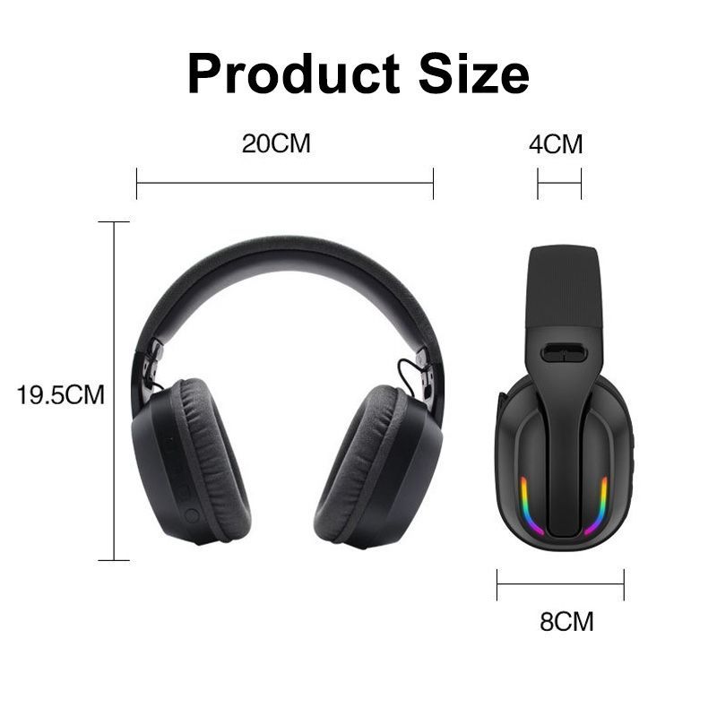 Head-mounted RGB Wireless Bluetooth Headset B500