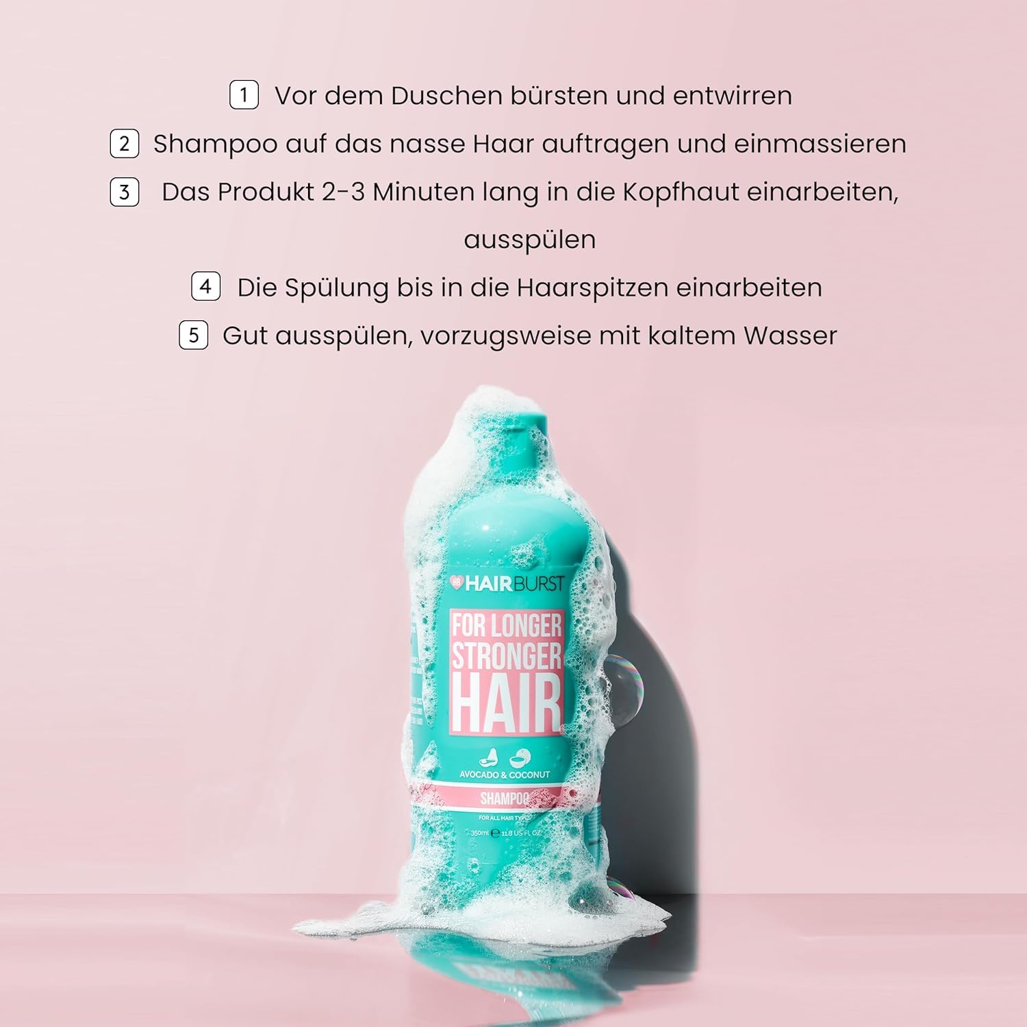 شامبو لتسريع نمو الشعر للنساء - يقلل من تساقط الشعر - يقوي النمو الحالي - لا يحتوي على SLS أو بارابين - برائحة جوز الهند والأفوكادو - زجاجات جديدة أكبر حجماً 350 مل