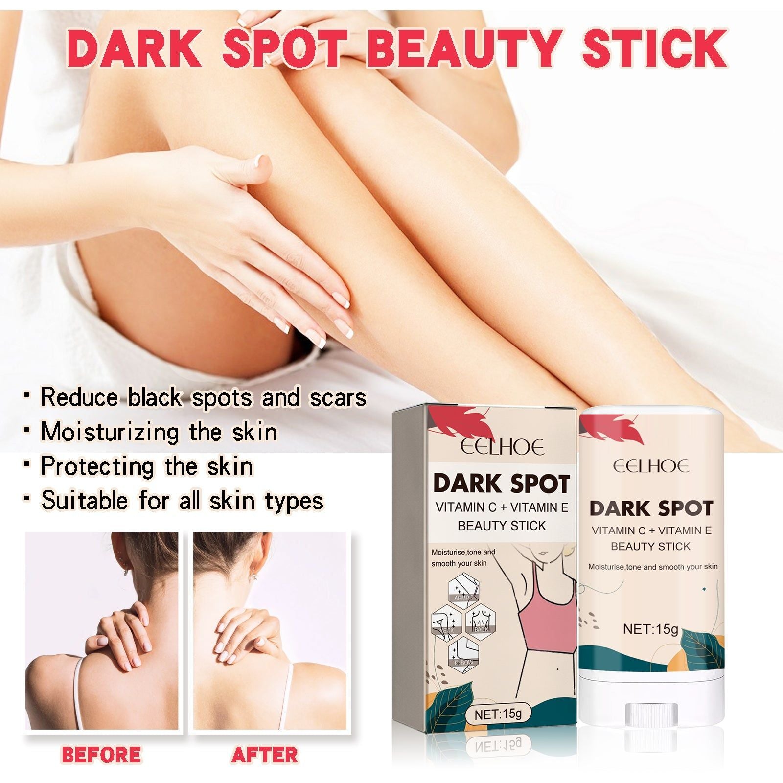 Dark Spot Repair Stick for Brightening, Moisturizing, and Scar Fade, Skin Lightening Solution ,15g