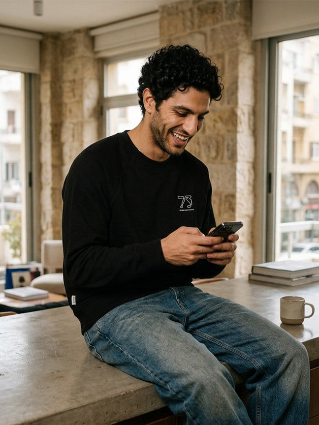 RSPR BLACK LONG SLEEVE SWEATSHIRTS No.73