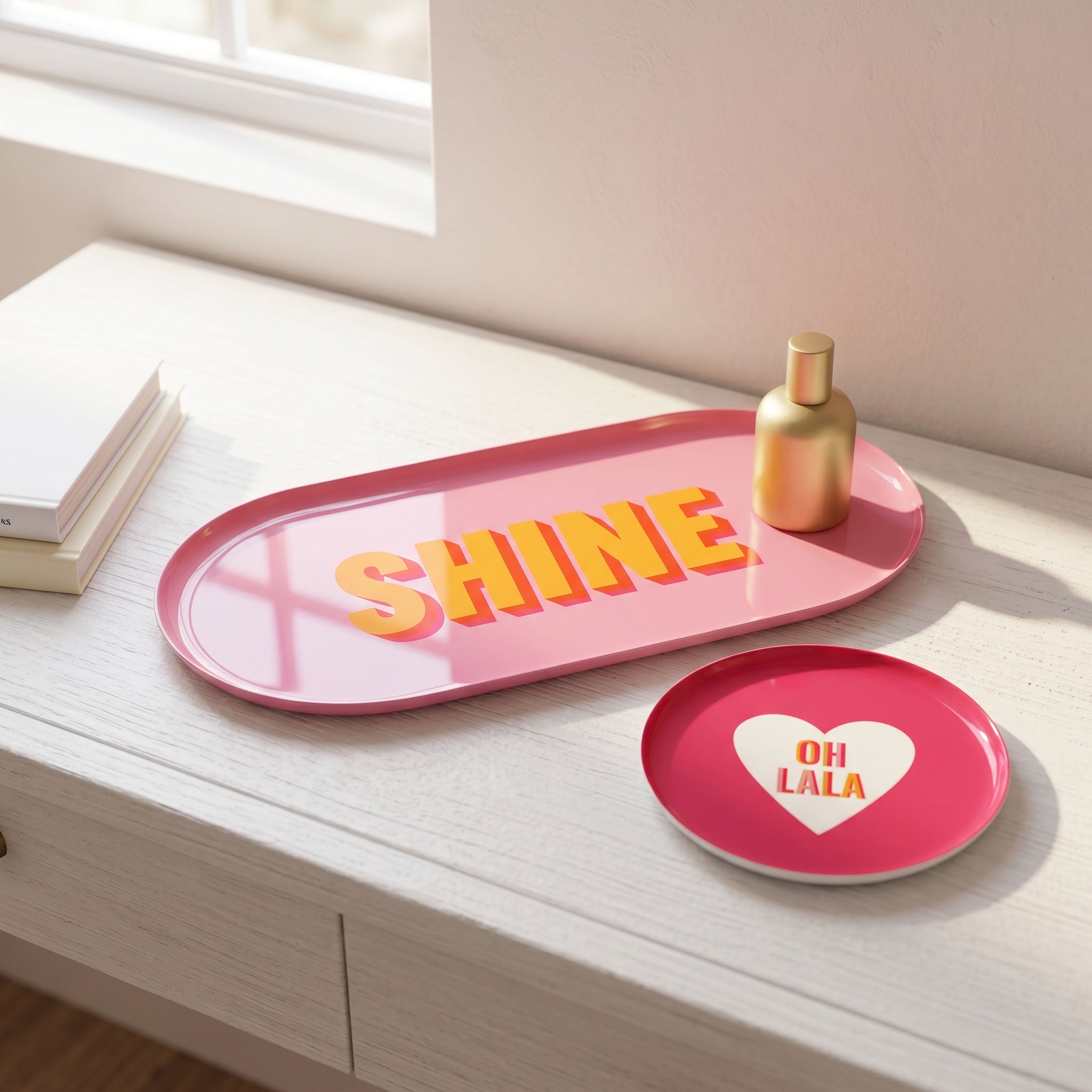 Tati deco Motivational quote tray set