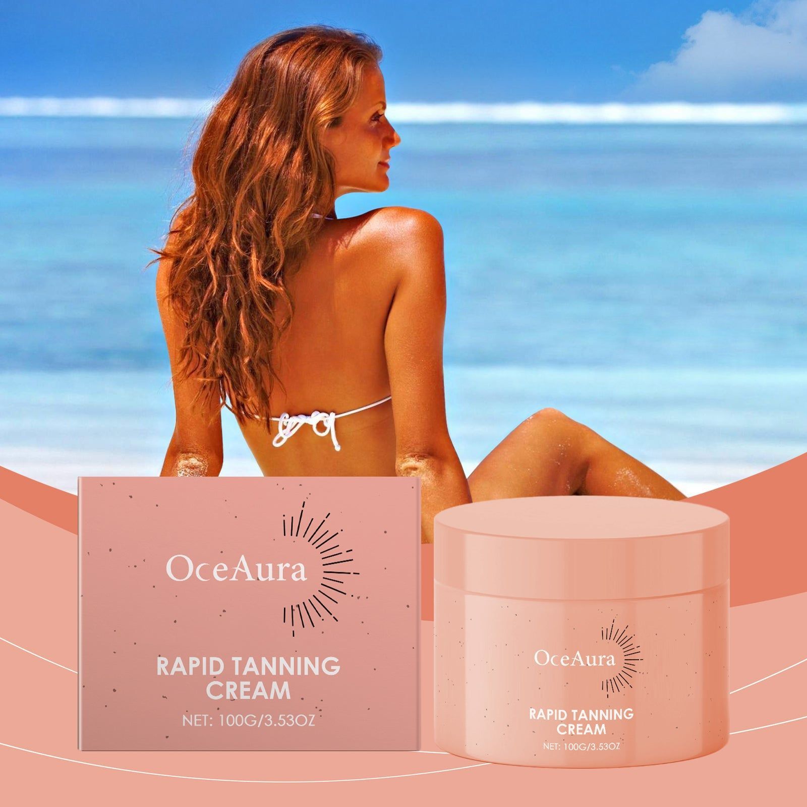 Blackening Cream, Deep Moisturizer, Fast Tanning, Skin Glow, Anti-Tanning ,100g