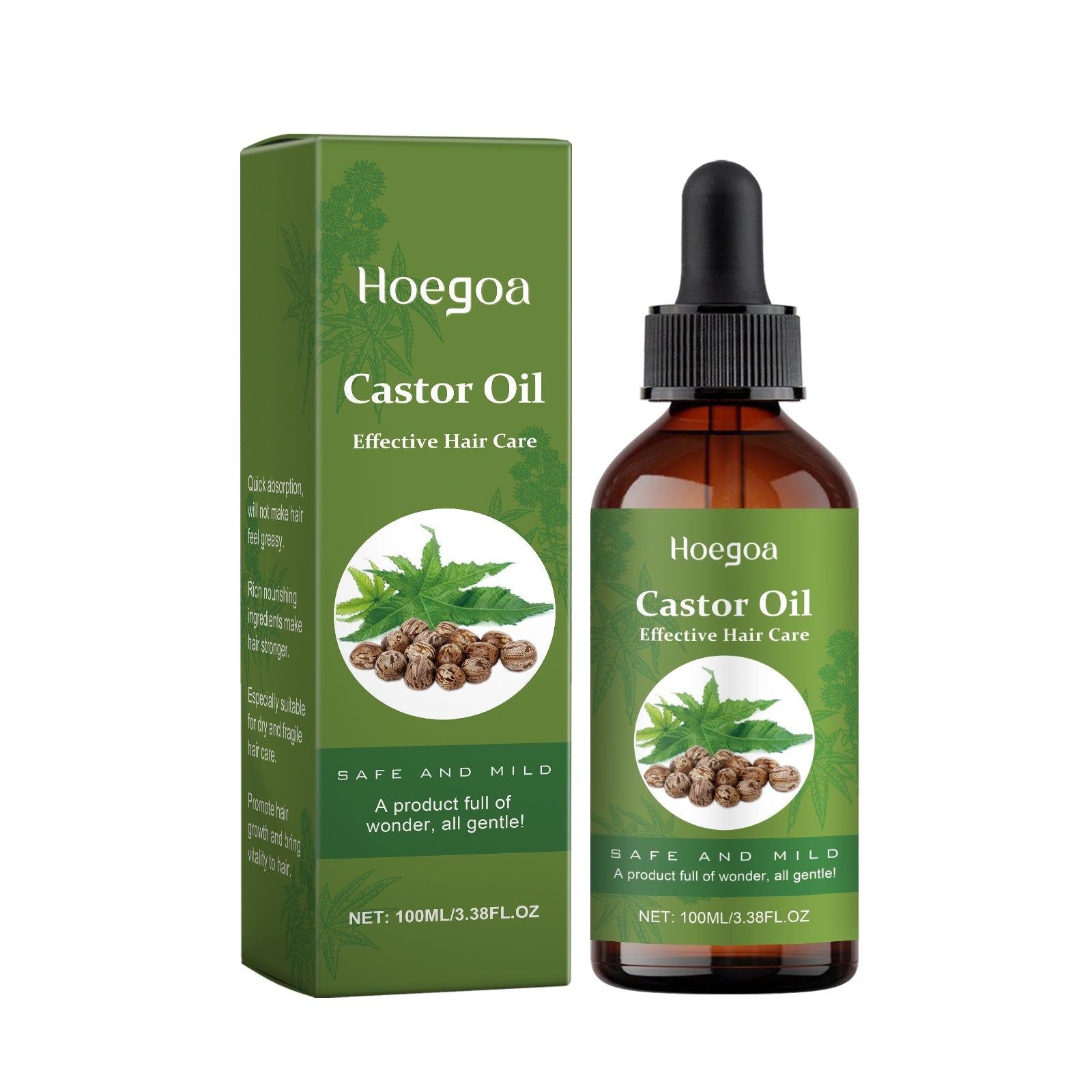 Castor Oil Hair Conditioner, Nourishes, Moisturizes, Promotes Hair Growth, Soft, Glossy, Daily Hair Care ,100ml