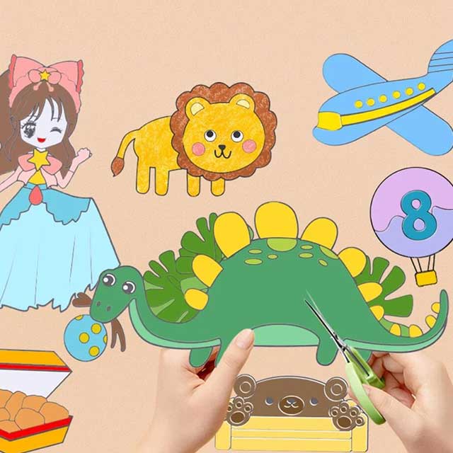 3 Meters Color Drawing Kids Paper Sticker Roll – Creative Themed Stickers for Arts & Crafts (300cm x 38cm)