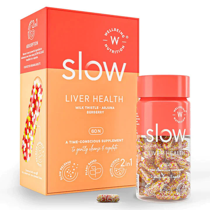 Wellbeing Nutrition Slow Liver Health, 60 Caps (BUY 1 GET 1 FREE)