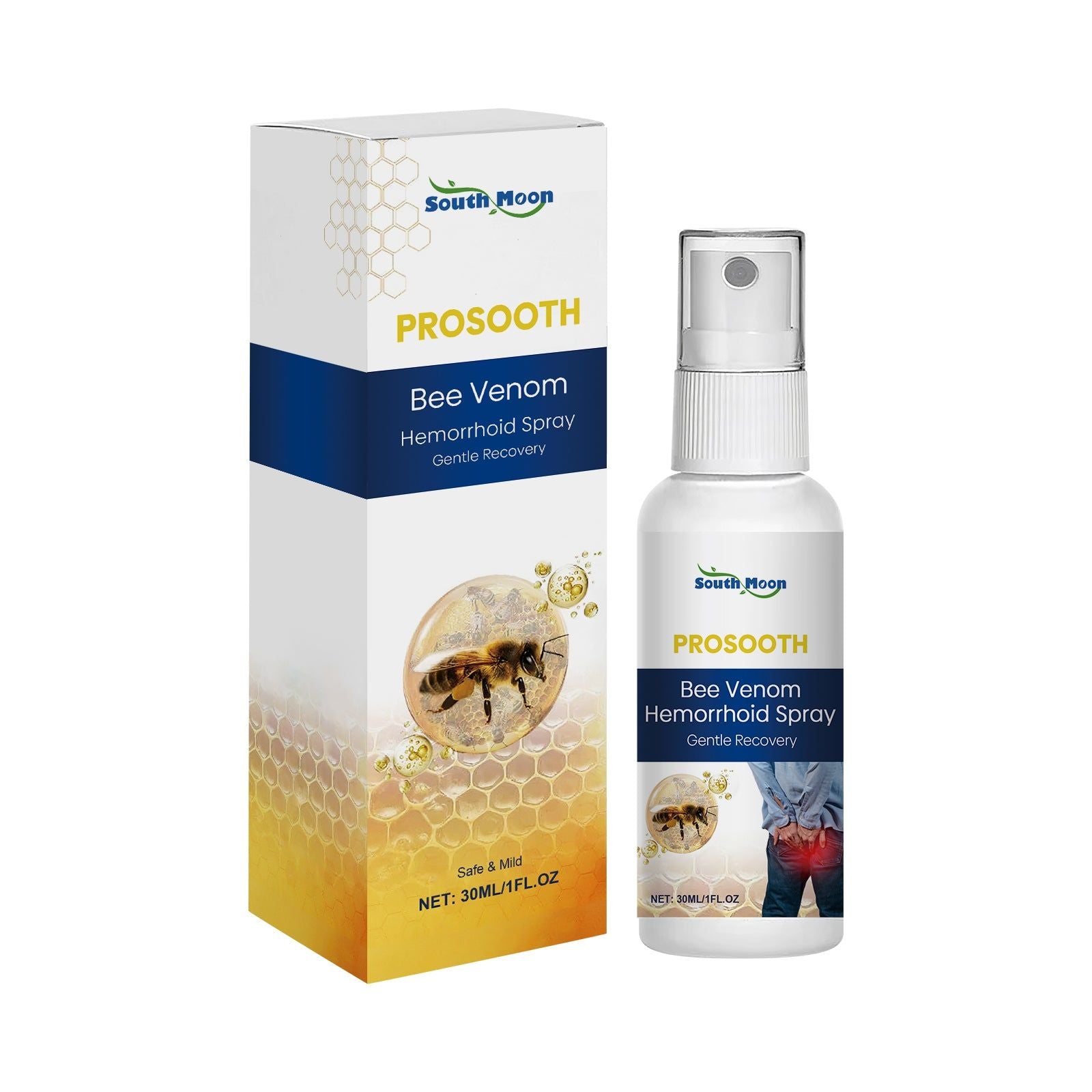 Bee Venom Perianal Care Spray, Gentle Body Care for Discomfort, Soothes & Repairs ,30ml