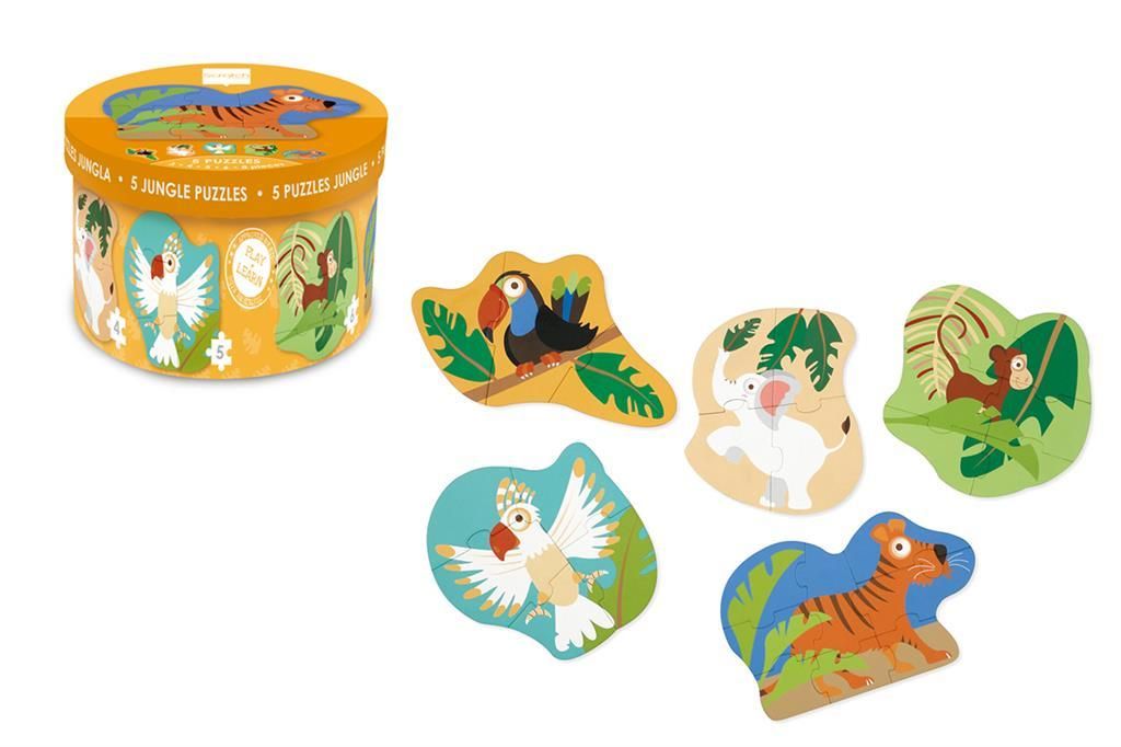 Jungle Starter Puzzle With 5 Puzzles