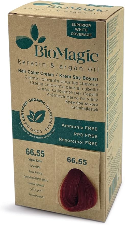 Biomagic Hair Color, 60 Ml - 66/55 Deep Red