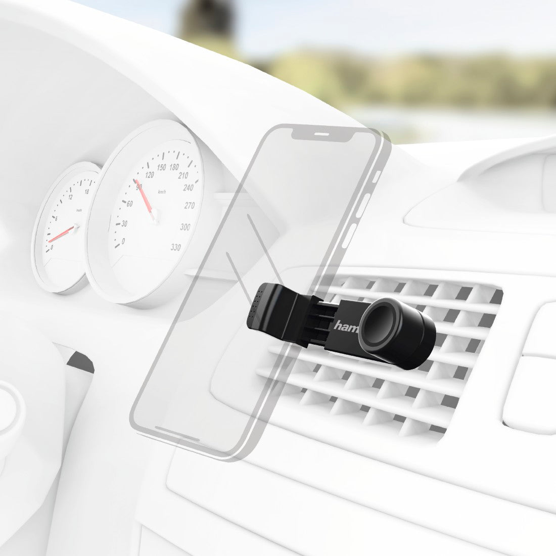 Hama 173890 "Flipper" Uni Smartphone Holder, Devices 4.8 - 9 Wide, 12 Pcs / Display