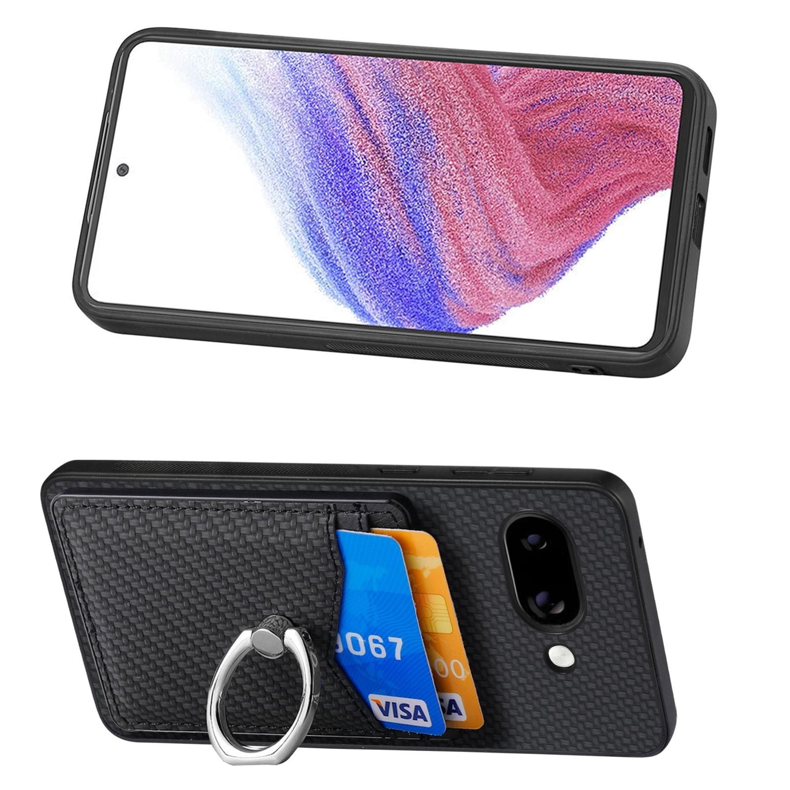 Card Wallet Ring Phone Case For Google Pixel 9a