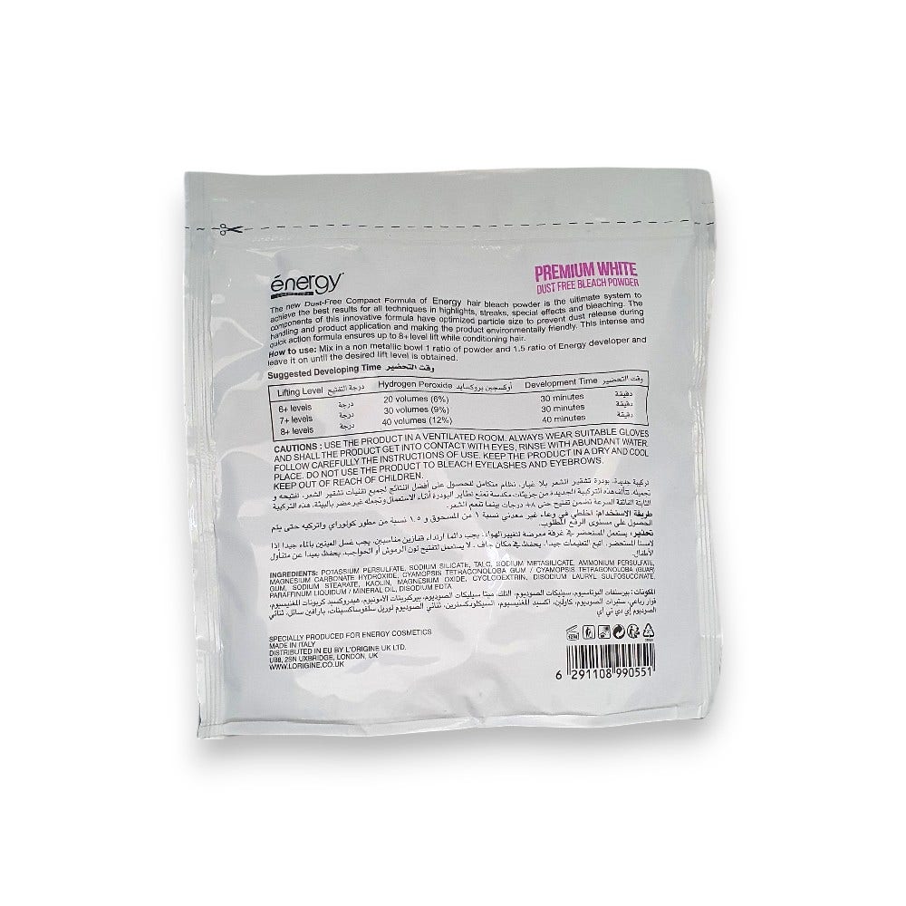 Energy Cosmetics Hair Bleach Dust-Free Deco Neo1200 Velvet Blue, 500g