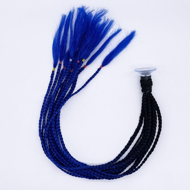 Motorcycle Helmet Decoration Braids Helmet Pigtails Ponytails For Cycling