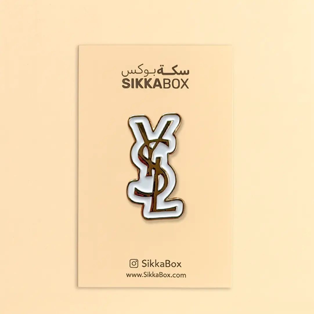 YSL Golden سان لوران ذهبي Metal Sticker