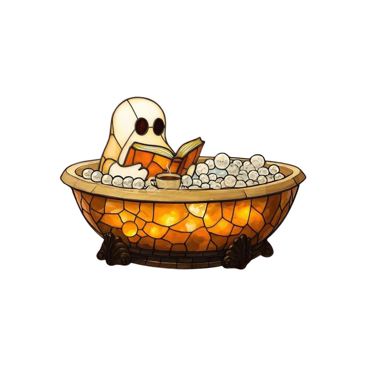 Ghost Bubble Bath LED Night Light USB Halloween Lamp