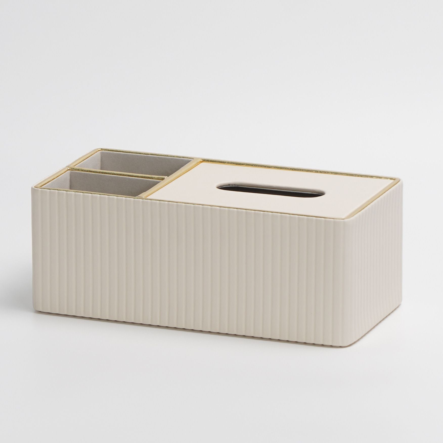Tissue Box Remote Control Holder Luxury Napkin Box Desktop Tissue Storage Box