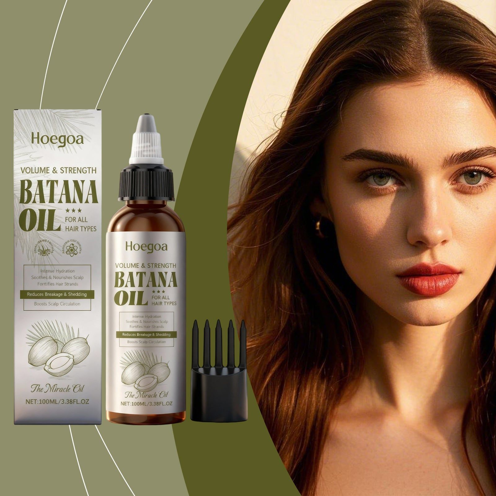 Batana Hair Care Essential Oil, Nourishing Scalp, Strengthening & Hydrating, Smooth Hair ,100ml
