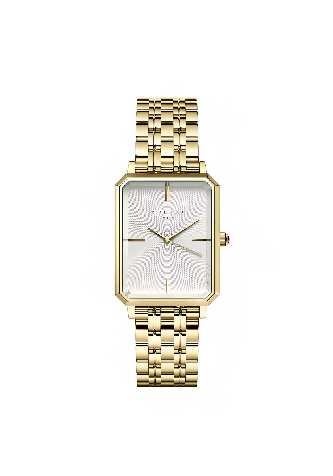 Rosefield the-octagon-white--sunray--steel-gold-ocwsg-o40