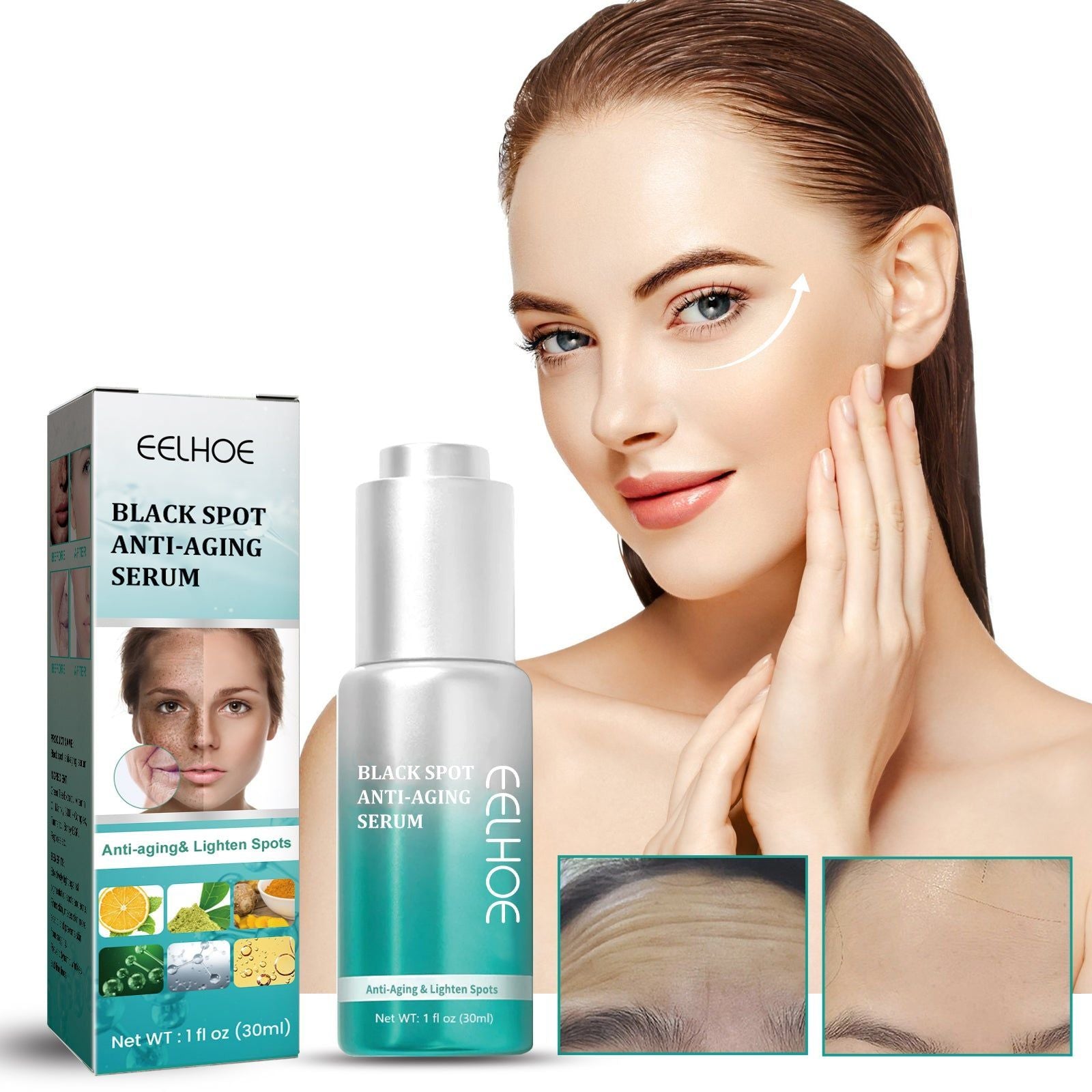 Dark Spots & Fine Lines Serum, Naturally Moisturizes, Fades Pigmentation, Anti-Aging ,30ml