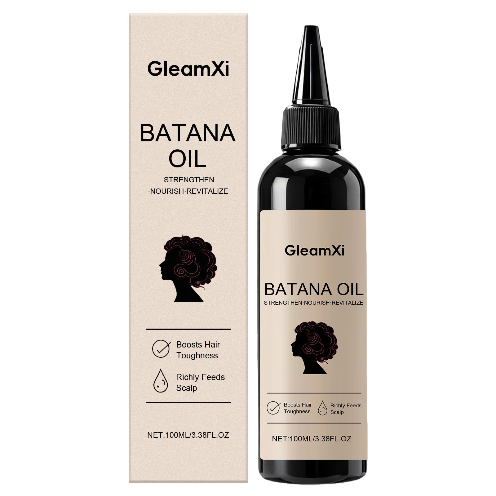 Batana Moisturizing Hair Oil, Nourishing Hair Care for Dry Frizzy Hair, Smooth & Shine ,100ml
