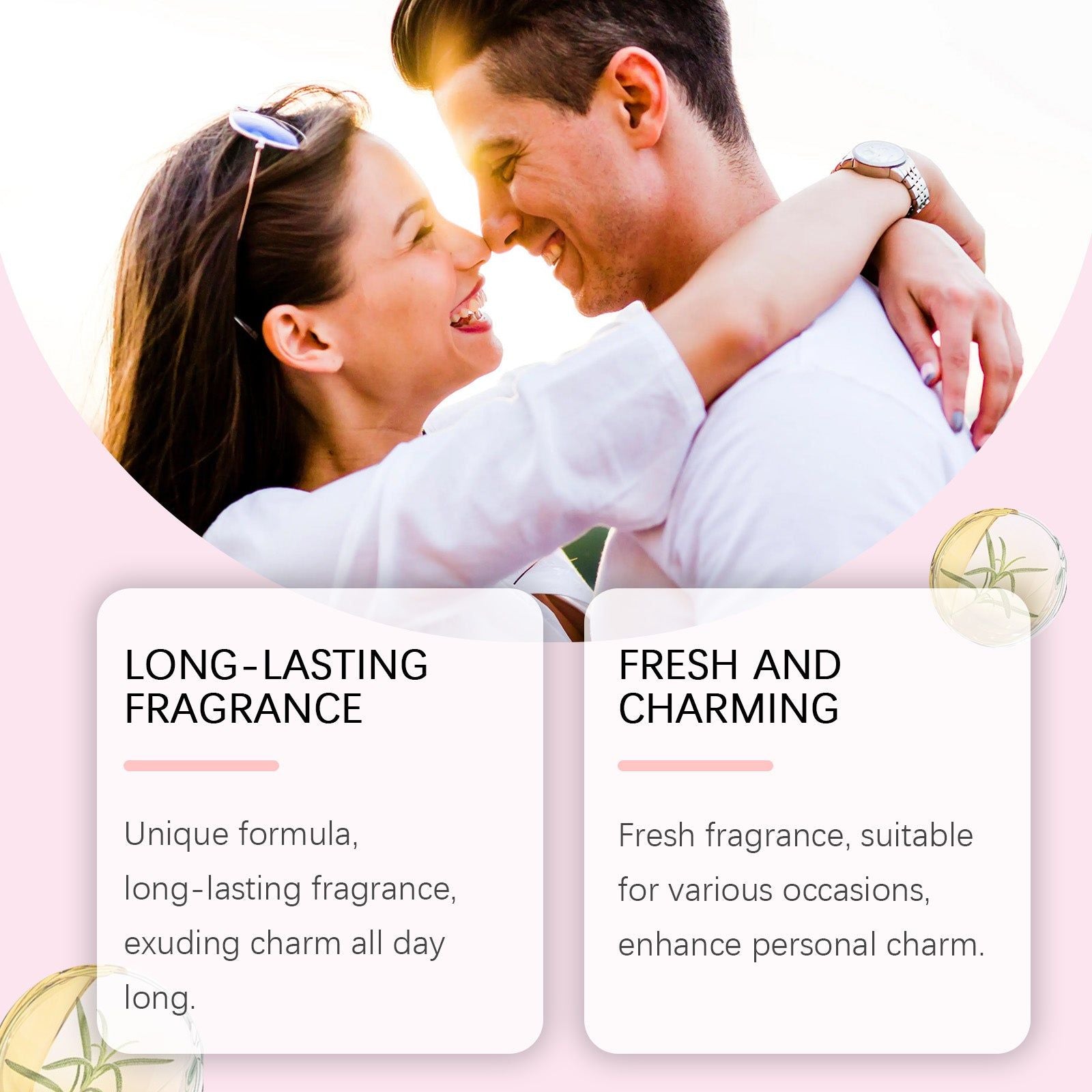 Charm Light Floral Perfume, Long-lasting Fresh Scent, Elegant Fragrance for Confidence ,7ml