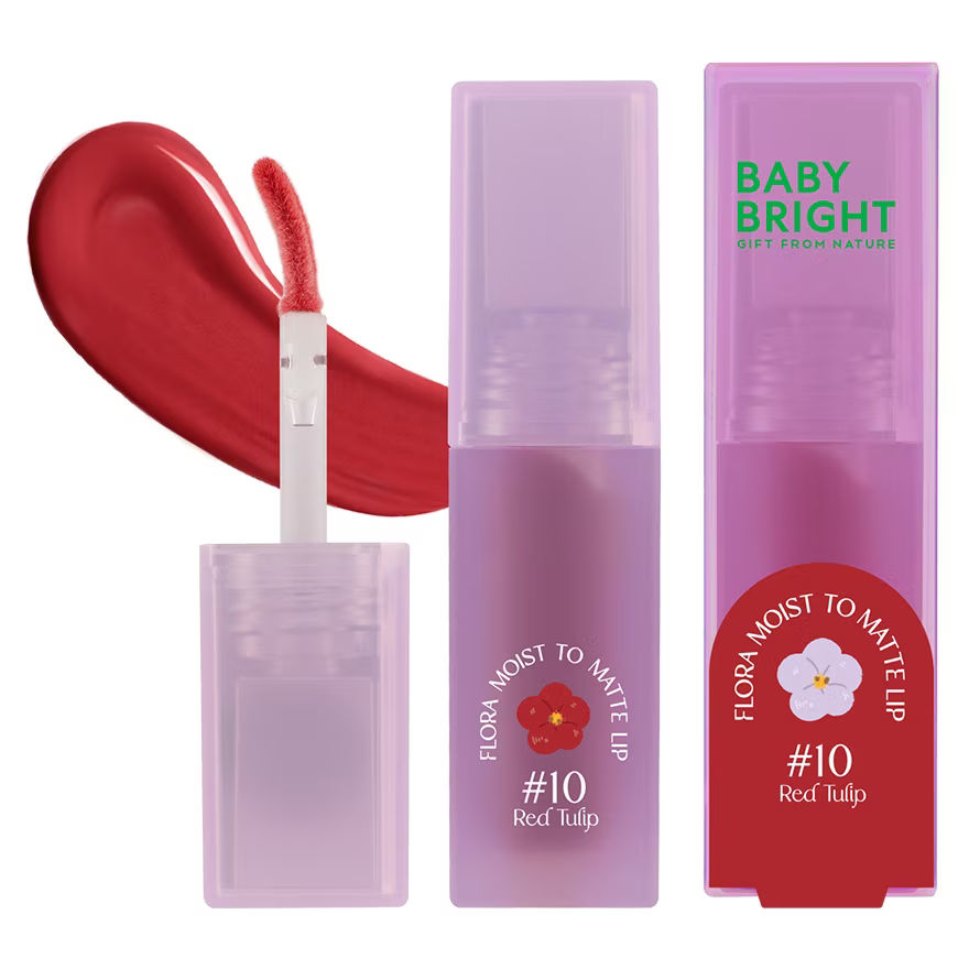 Flora Moist to Matte Lip 3g Baby Bright (M) #10 Red Tulip