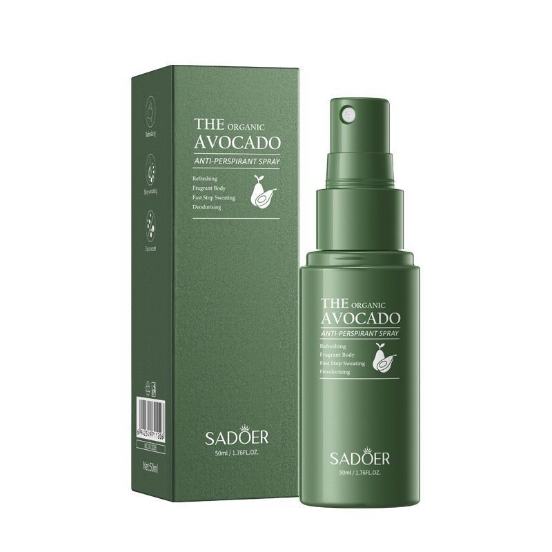 Avocado Perfume Antiperspirant Spray, Removes Body Odor and Controls Sweat