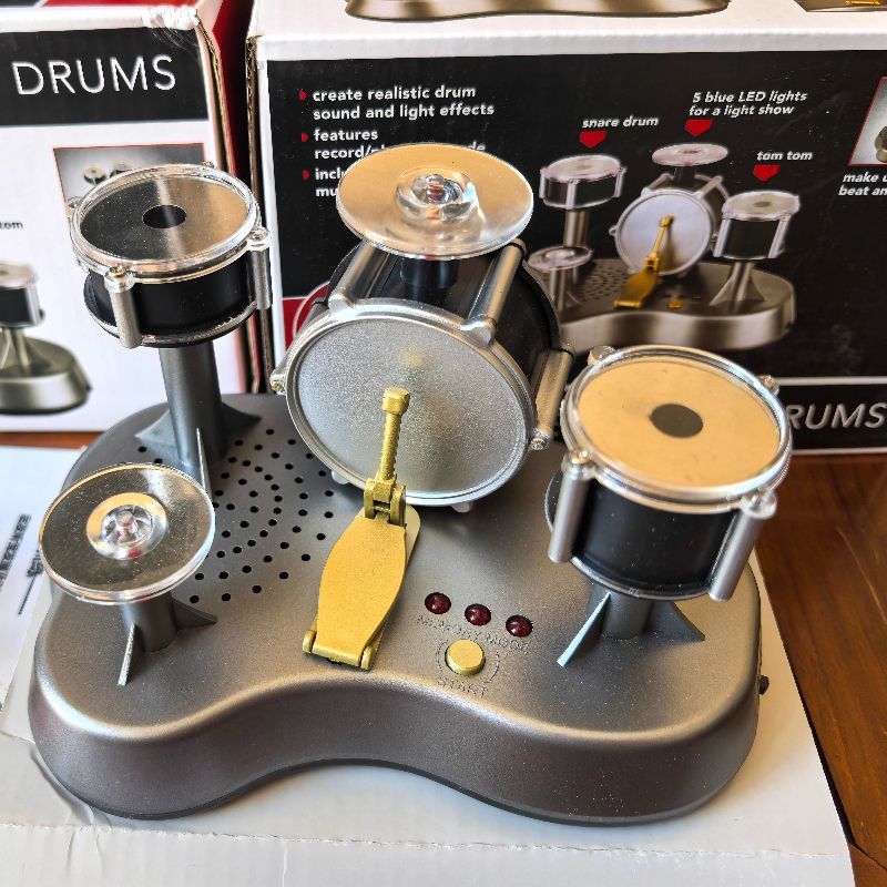 Electric Finger Drum Kit with Recording Play Mode Mini Drums for Kids Music Fans