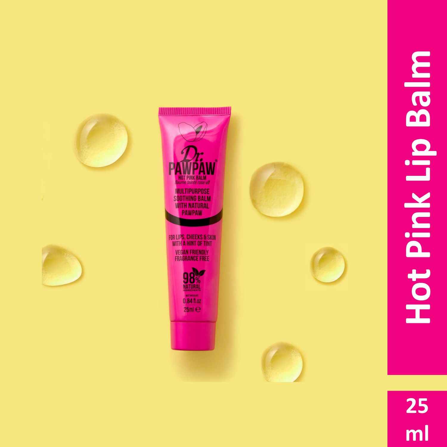 Dr. Pawpaw Hot Pink Balm For Lips And Skin, 1 X 25Ml