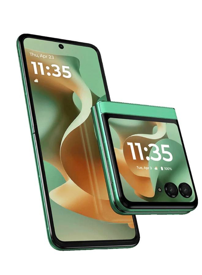 موتورولا رازر 60 5G 256 جيجابايت 8 جيجابايت رام بانتون سبرينغ باد (أخضر)