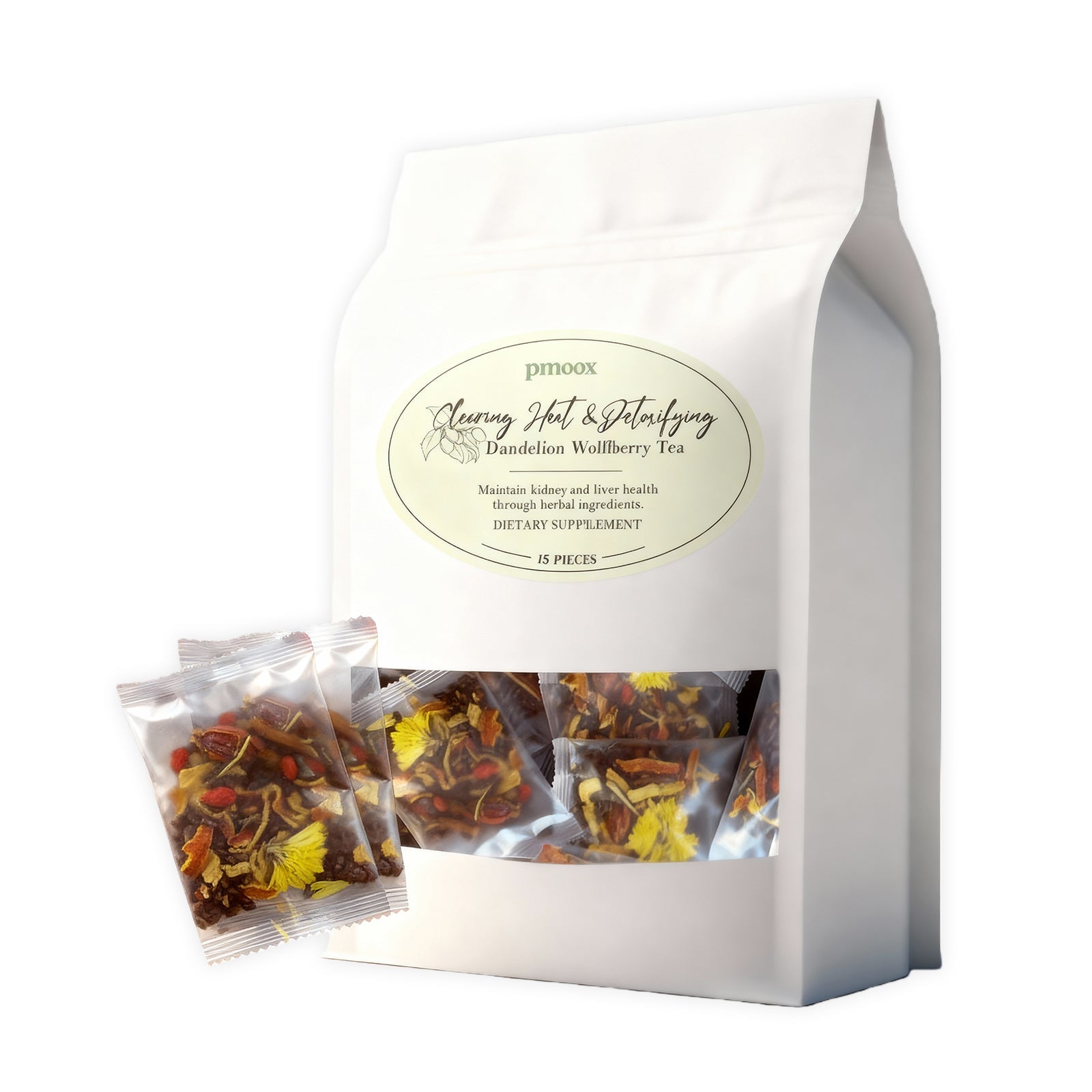 Dandelion & Goji Berry Body Care Tea, Refreshing Detox, Supports Wellness, Wholesale OEM ,15pieces
