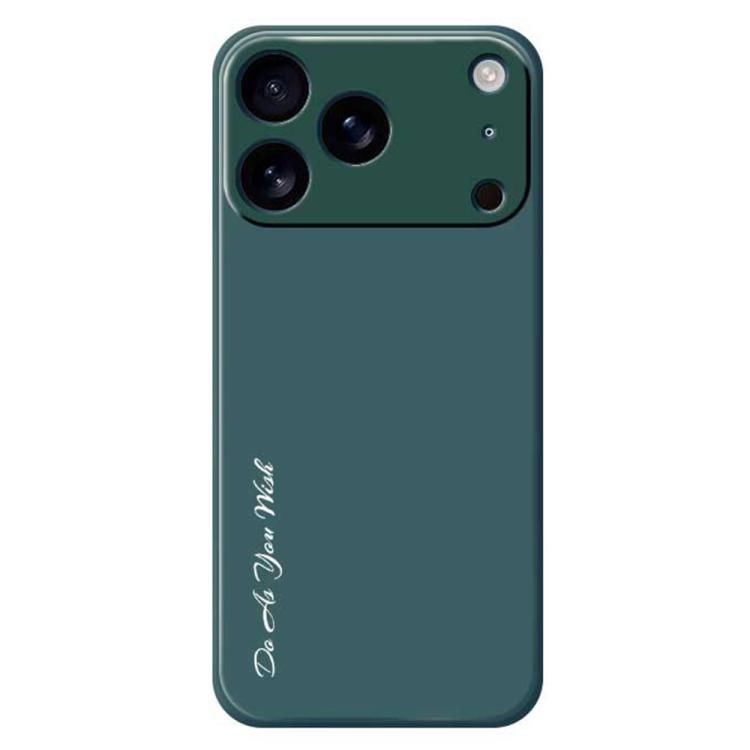 For iPhone 18 Pro Max / iPhone 17 Pro Max Do As You Wish A1440 Fine Hole Straight Edge Silicone Phone Case