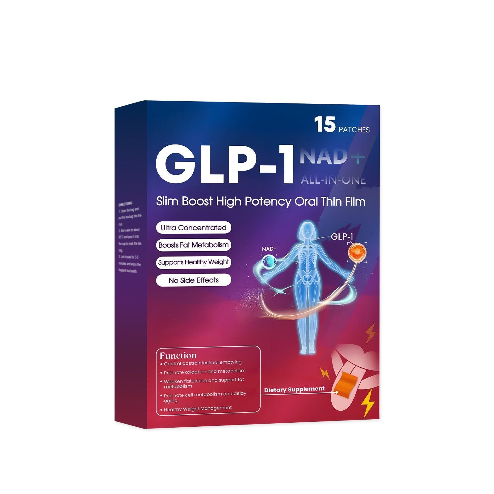 Body Care Tablets, Daily Weight Management, Natural Digestive Support, Energy Boost, Gentle Ingredients ,15 patches