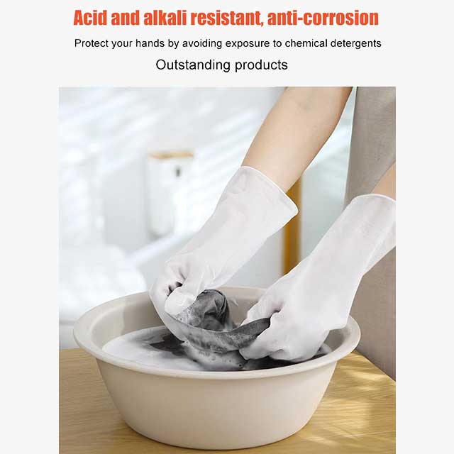1 Pair Magic Gloves Kitchen Scrubber - Dual-Sided Cleaning Gloves for Washing Dishes & Household Tasks