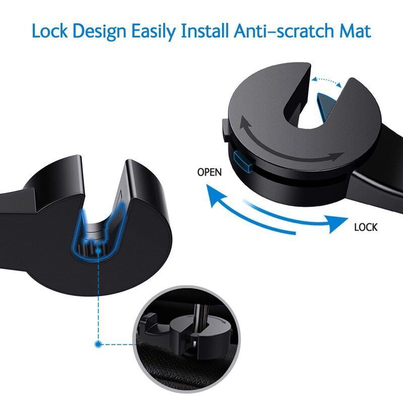 Magnetic Phone Holder Rotatable Universal Phone Mount For Car Headrest