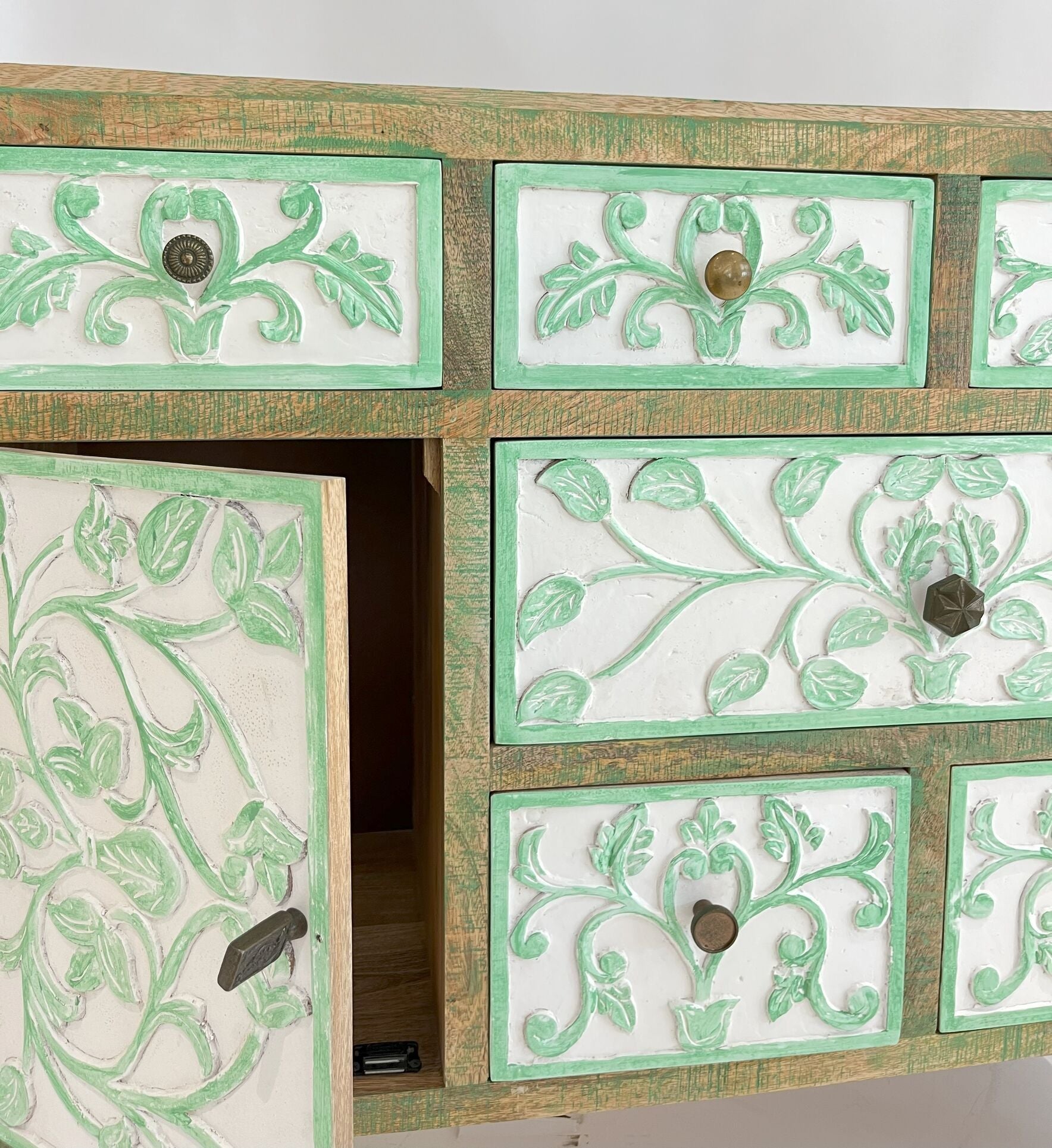 Krisna Green Accent Chest #KA3136