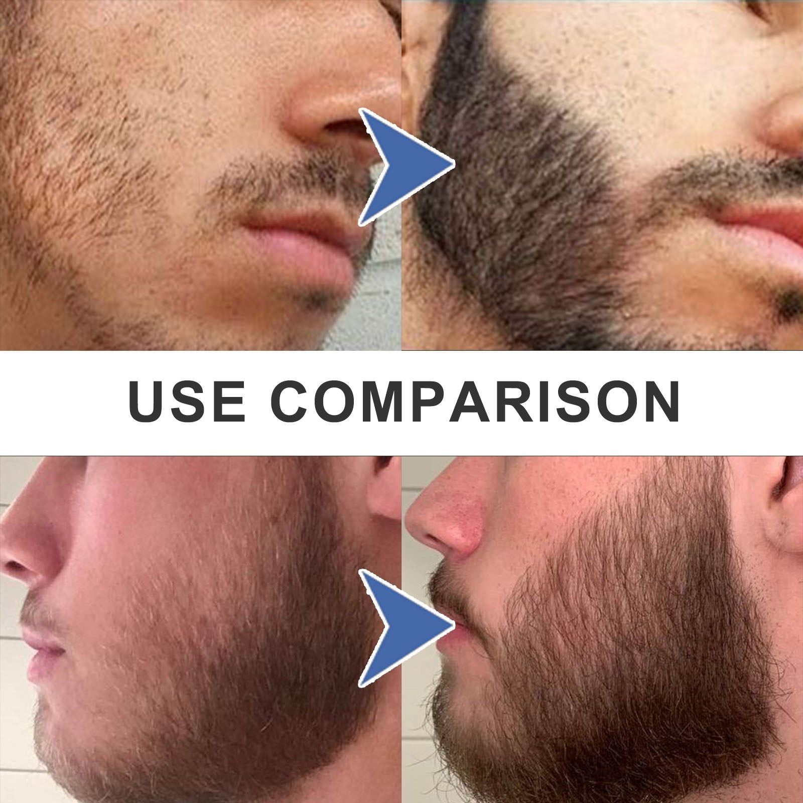 Beard Care Filler Pen Set, 3-in-1 Beard Grooming, Natural, Waterproof, Easy to Use ,1set