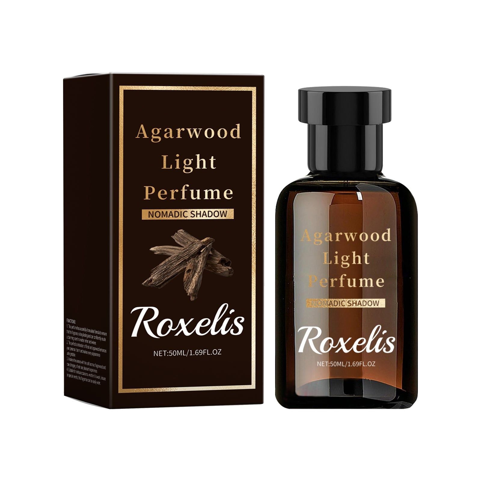 Agarwood Eau De Toilette, Natural Light Fragrance, Long-lasting, Fresh, Elegant, Portable ,50ml