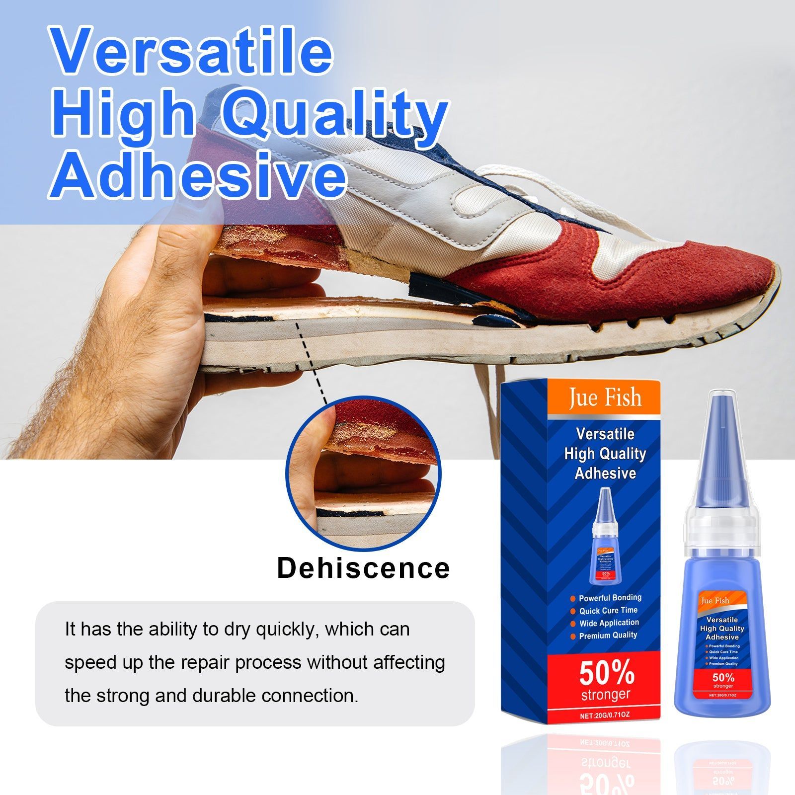High-Quality Multi-Purpose Glue, Strong Bond, Fast Drying, Perfect for Repairs ,20g