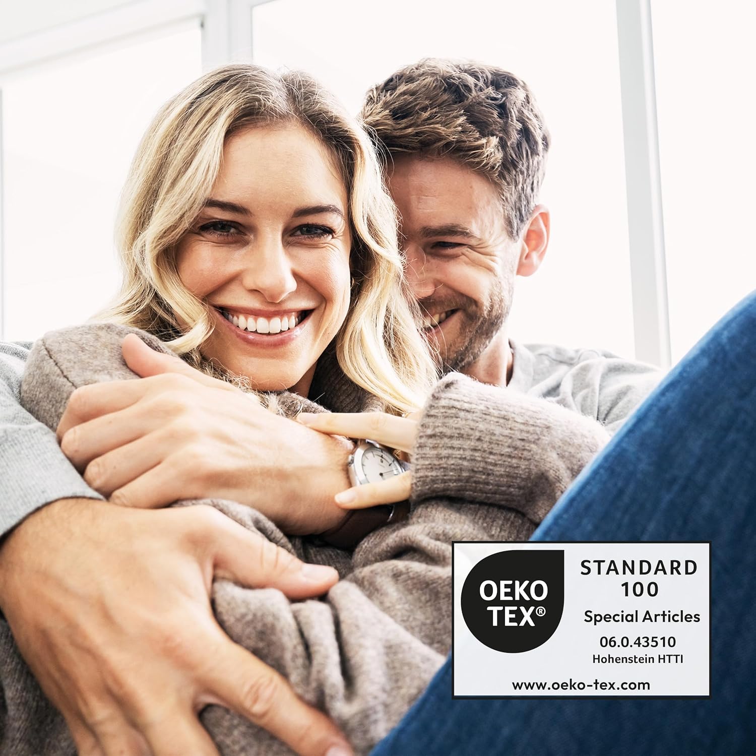 Beurer HK 41 Heat Pad, Super Fluffy Surface, 3 Temperature Levels, Auto Shut-off, Machine Washable, Made in Europe, White/Grey