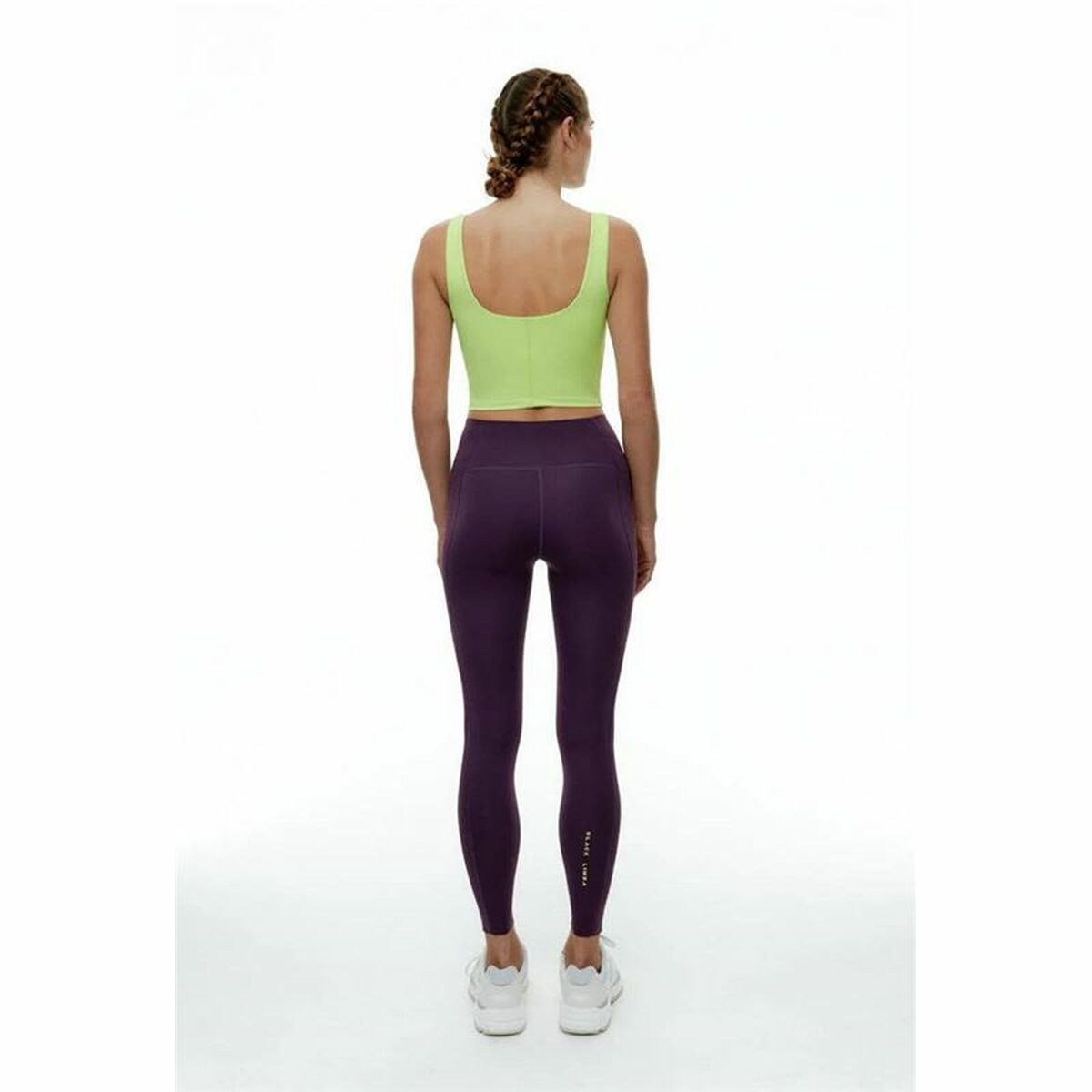 Women’s Sports Top Black Limba Bhakti  Lime