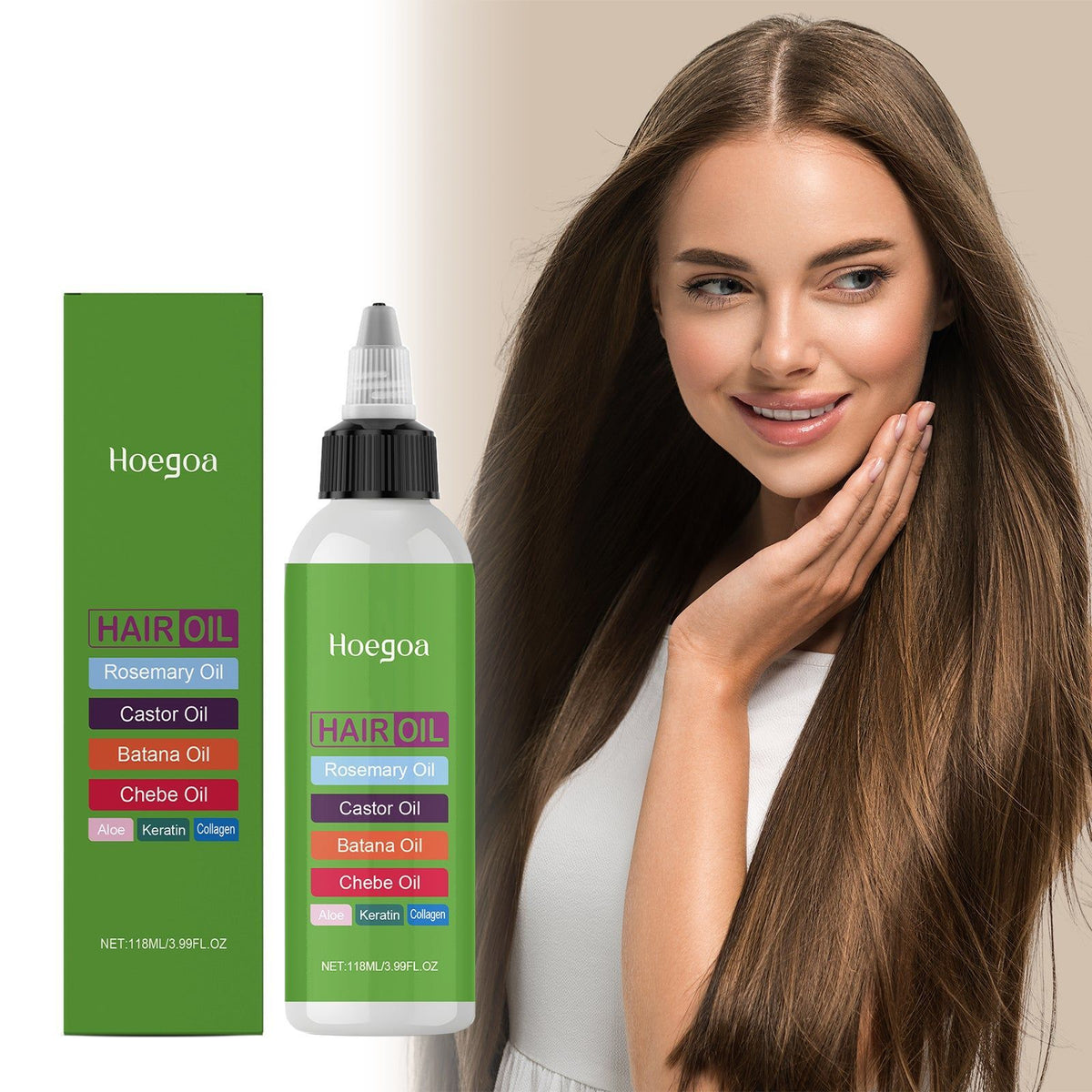 Hair Care Essential Oil for Deep Moisturizing, Nourishing, and Shine ,118ml