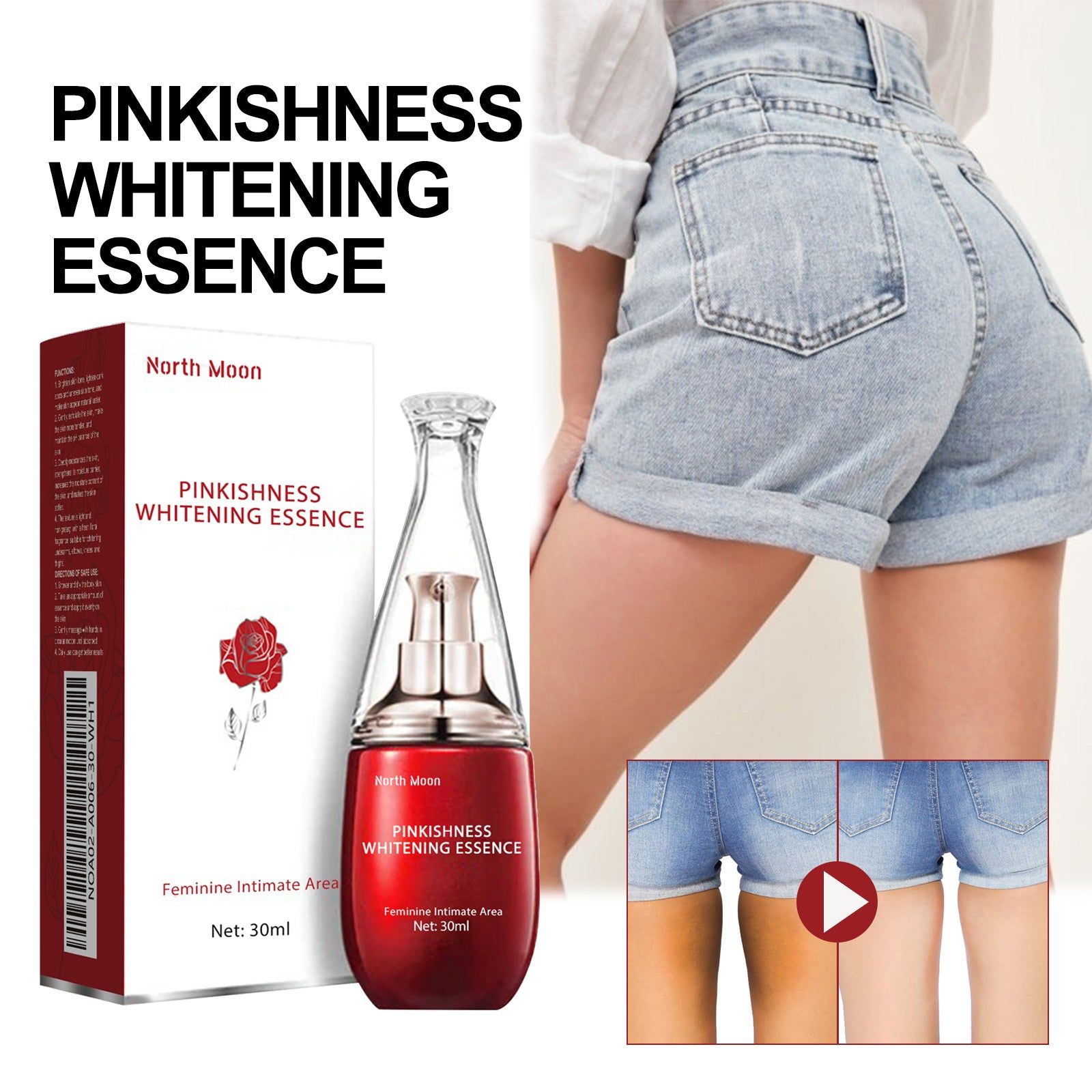 Brightening Skin Serum for Underarms, Lips, and Body, Natural Glow, Fade Dark Spots ,30ml