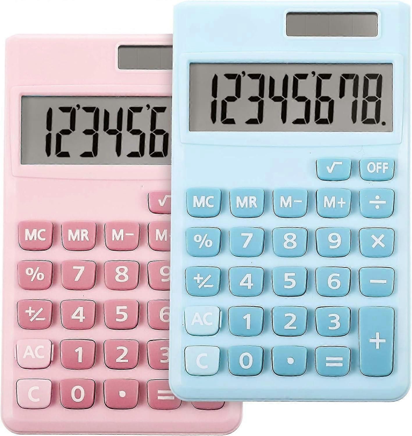 Standard Calculator 8-Digit LCD Display