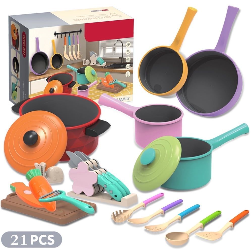 kids kitchen Toy Set Pretend Play Toys Birthday Christmas Gift for 2 3 4 Year Old Boys Girls