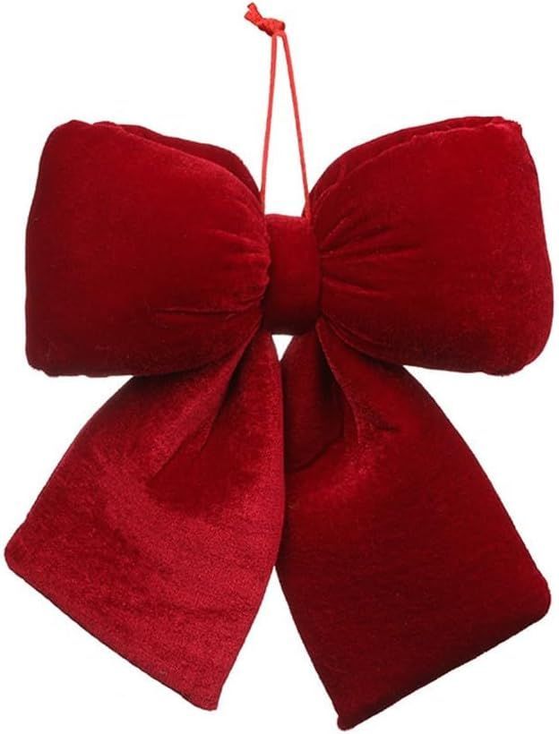 Christmas Velvet Bow Bowknot Ornaments Christmas Ribbon Bows Christmas Tree Decoration