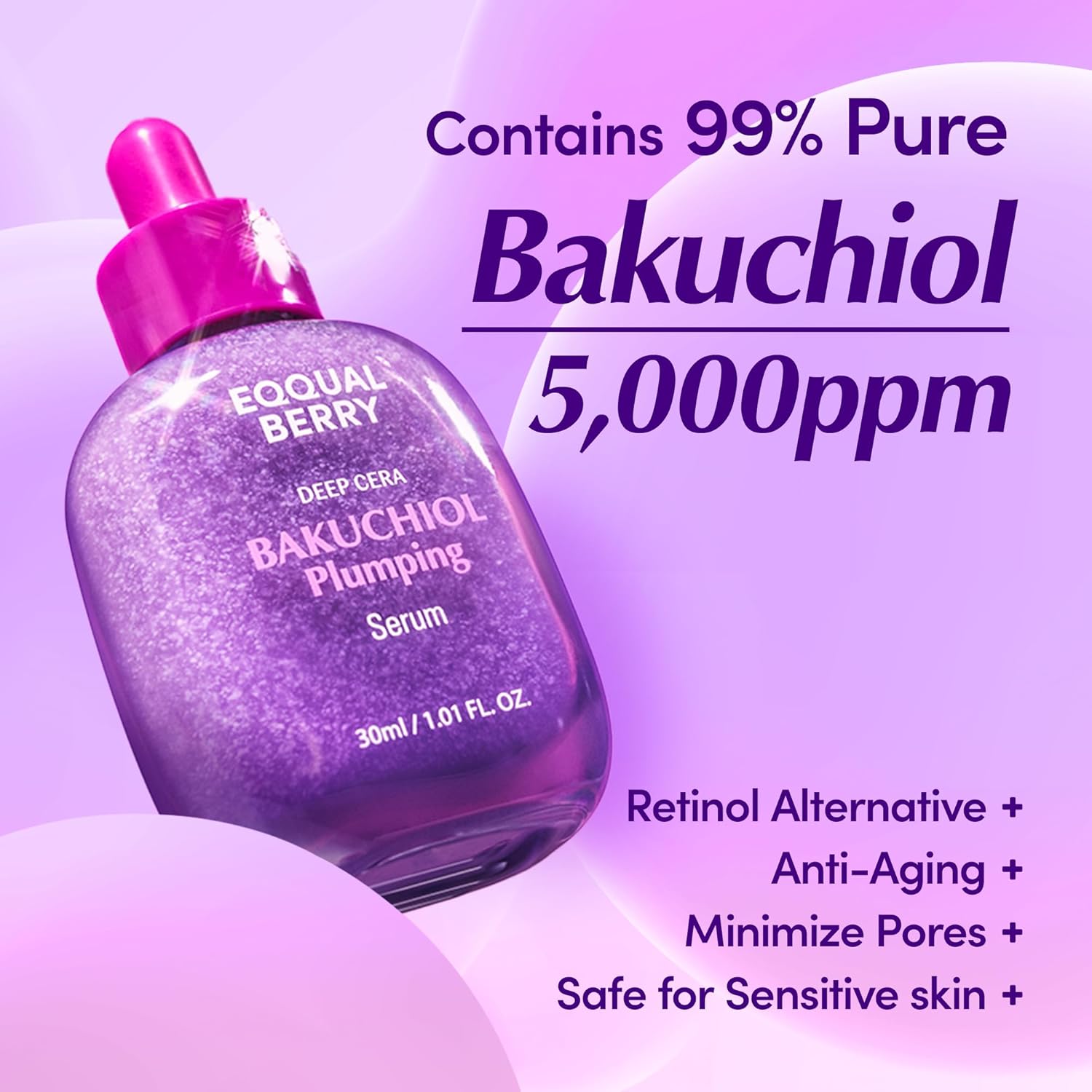 مصل Eqqualberry Bakuchiol Plumping Serum 30 مل